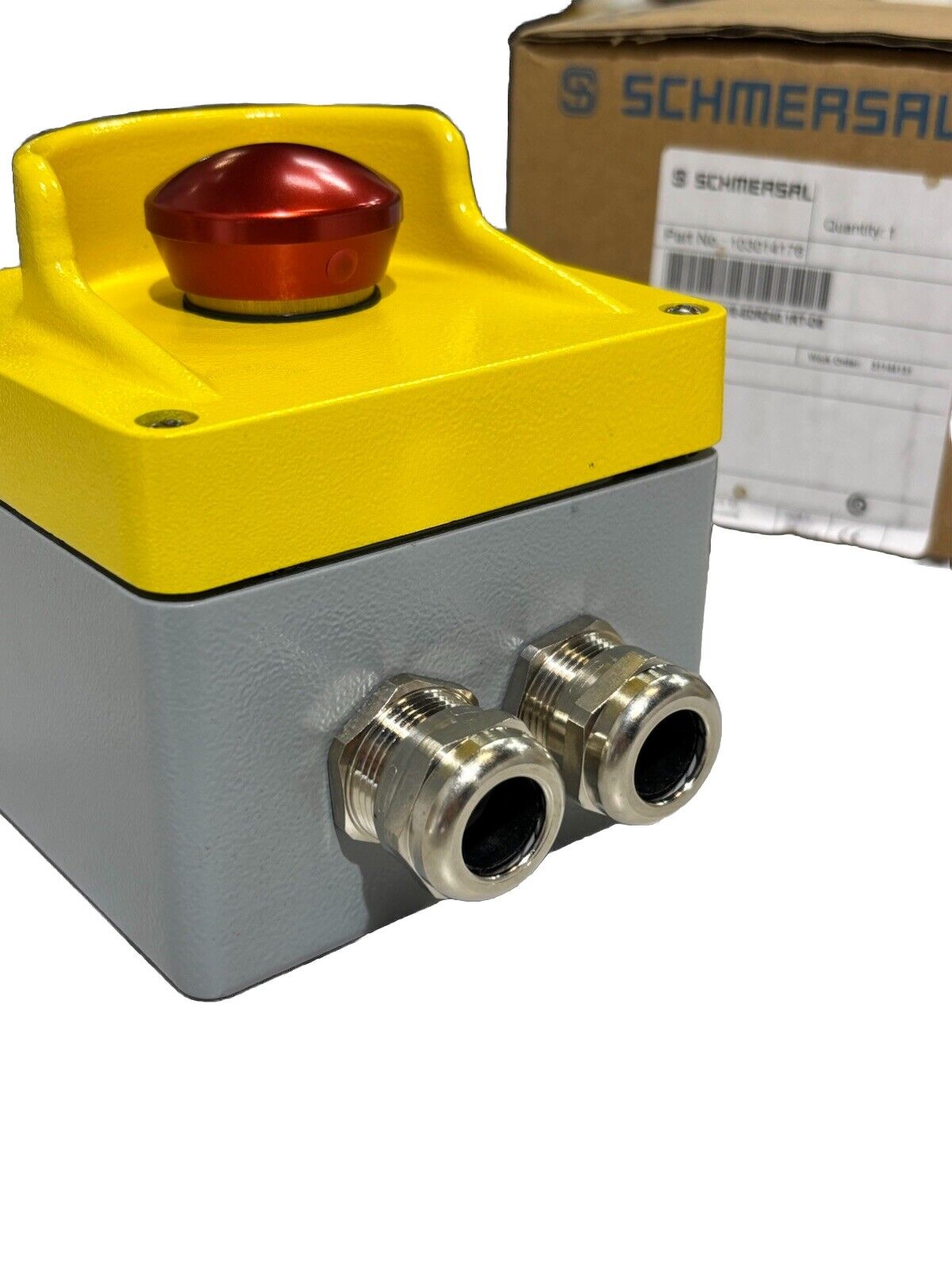 SCHMERSAL MBGHAC311YE-EDRZ40.1RT-DS NOT-HALT-Befehlsgerätebox OVP