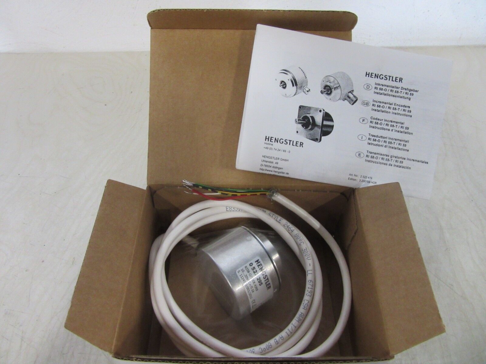 Hengstler 0 522 295 RI58-O/50EK.42KB -unused-