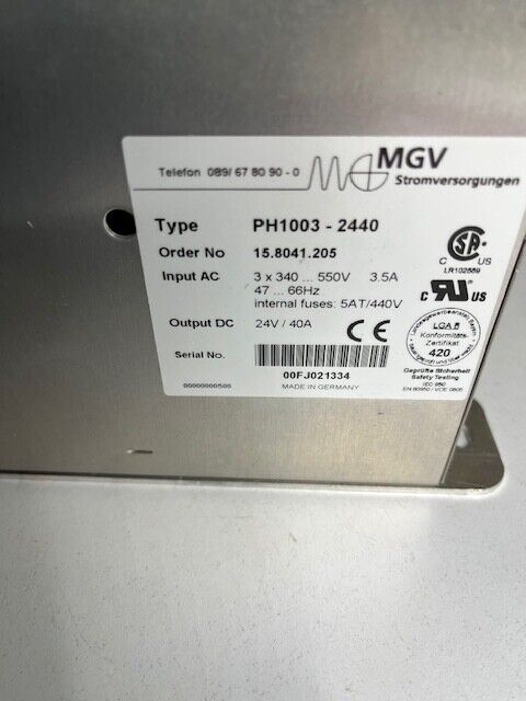 MGV PH1003-2440  Nr. 15.8041.205 24V/40A