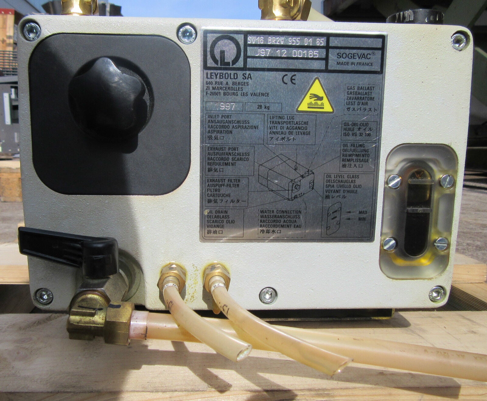 Leybold SA SV16 BR2V 955 01 65 J97 12 00185 28Kg