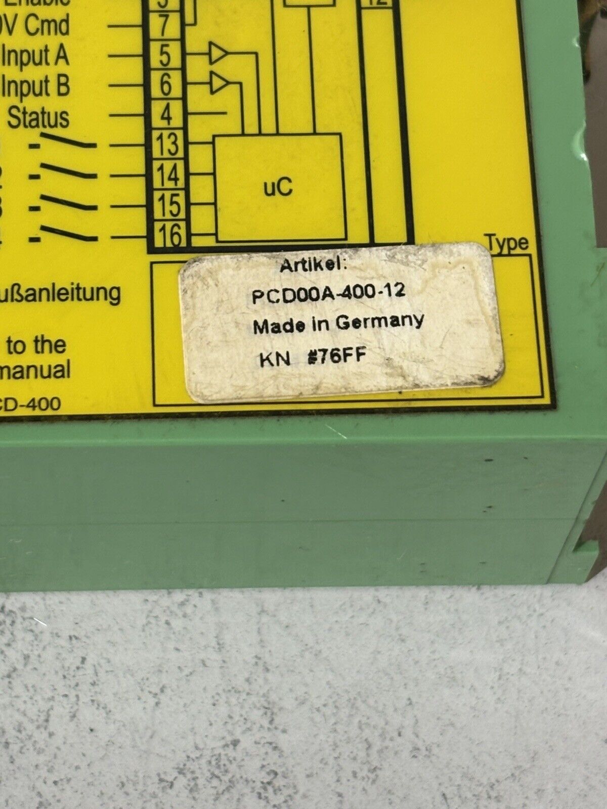 Parker PCD00A-400-12 Verstärkermodul RS-232