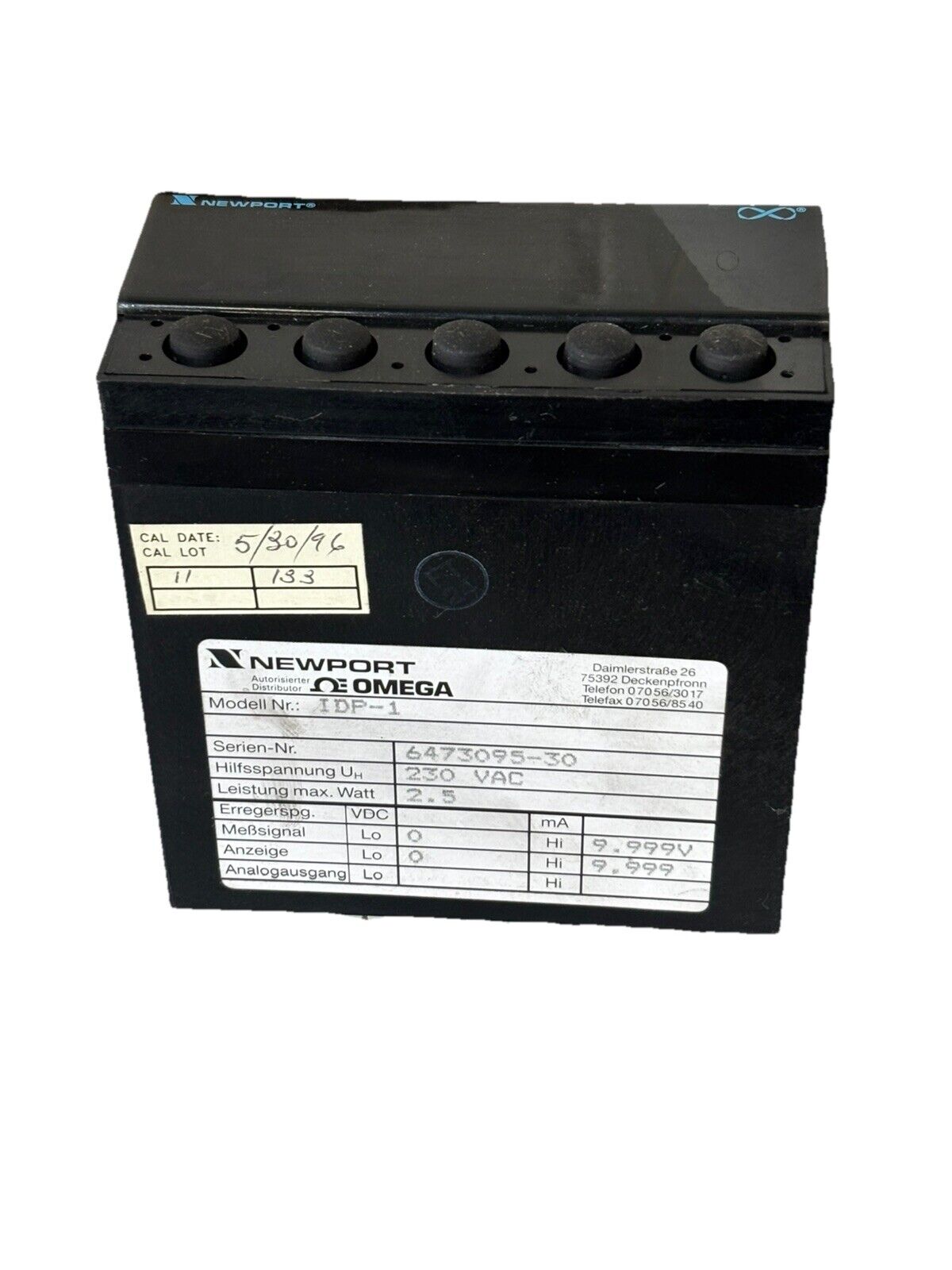 NEWPORT OMEGA MODEL IDP-1