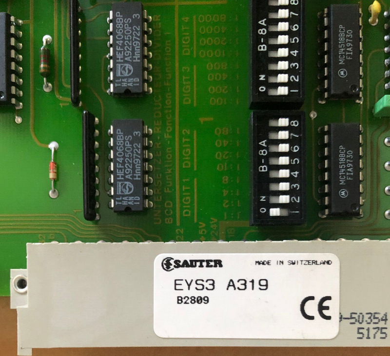 Sauter Board EYS3  Typ A319 unbenutzt aus Lagerbestand 8 515601 319 2401