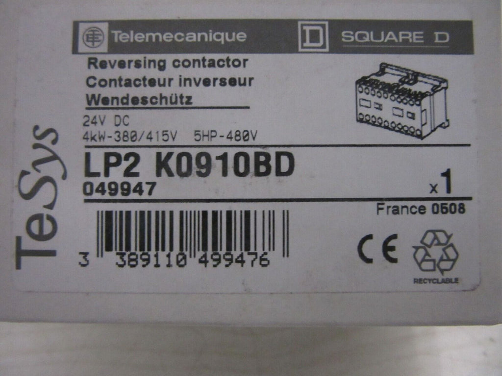 Telemecanique LP2 K0910 BD Wendeschütz 4kW-380/415V