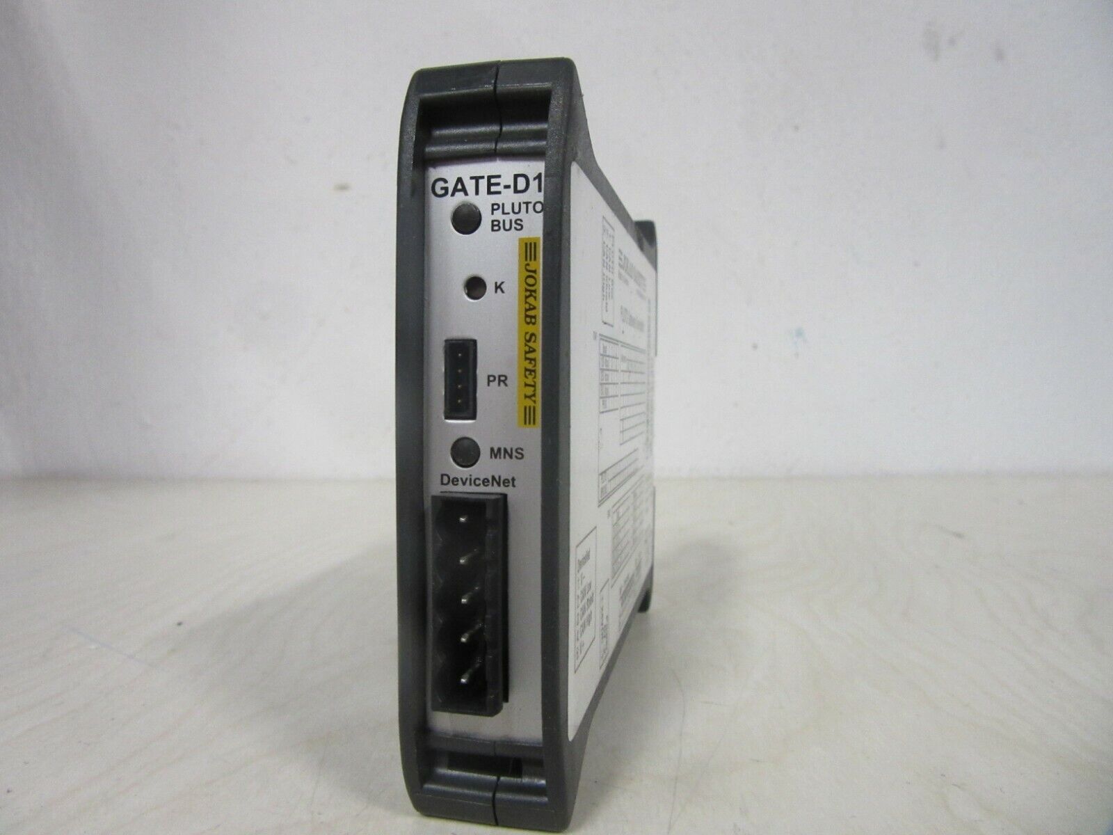 Jokab Safety PLUTO Gateway DeviceNet Type: Gate-D1 20-070-72