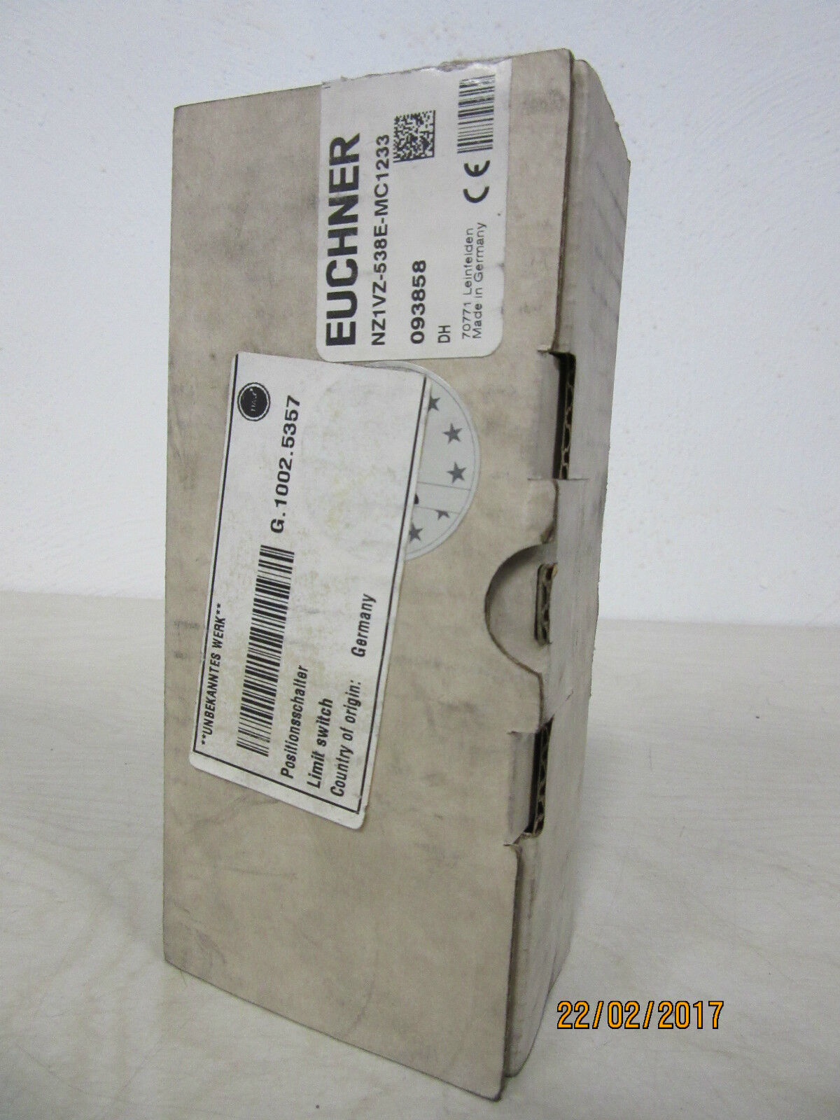 Euchner Safety Switch NZ1VZ-538E-MC1233 -unused-