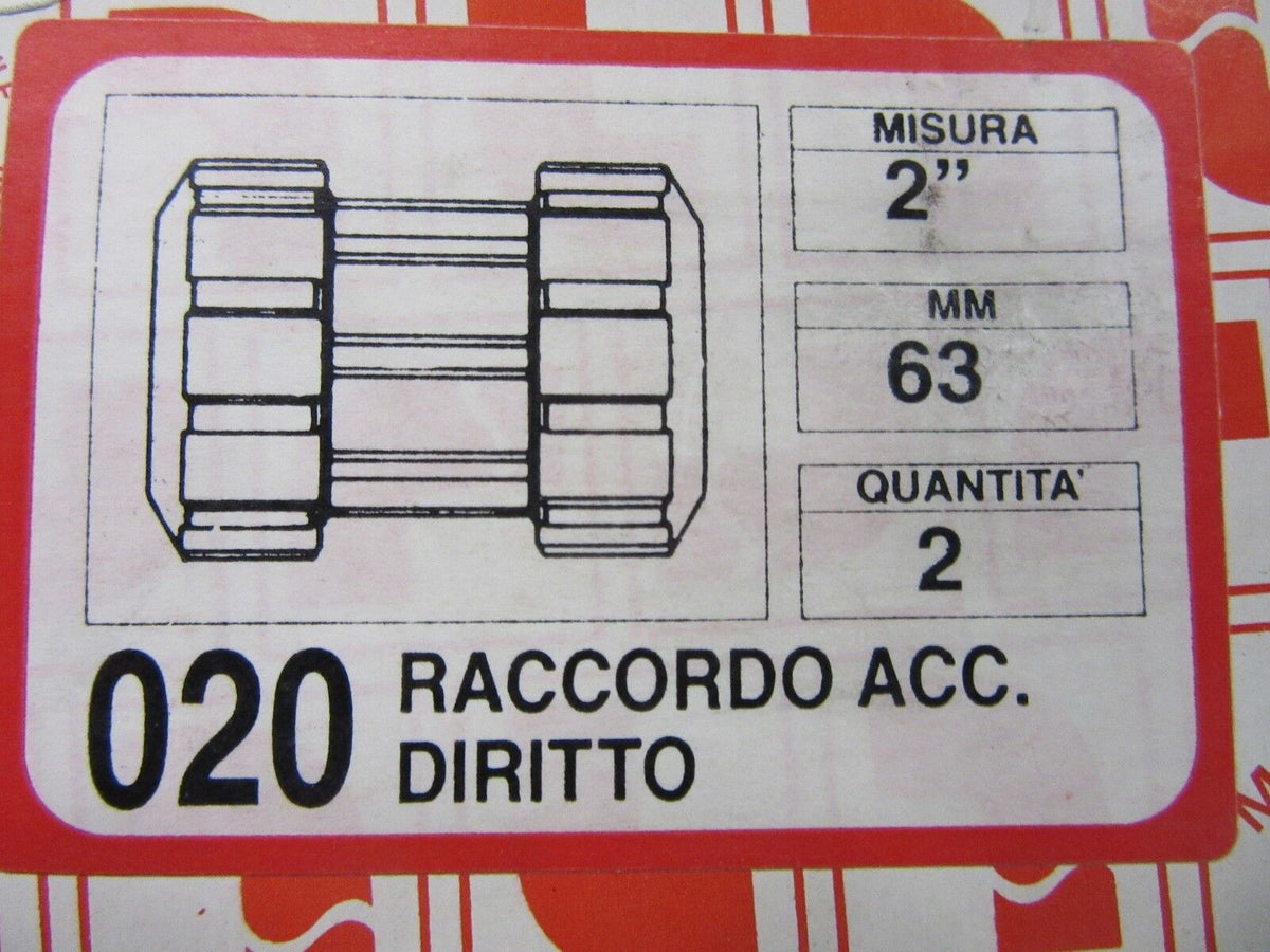 Raccordo Acc. Diritto 2" 63mm  -unused-