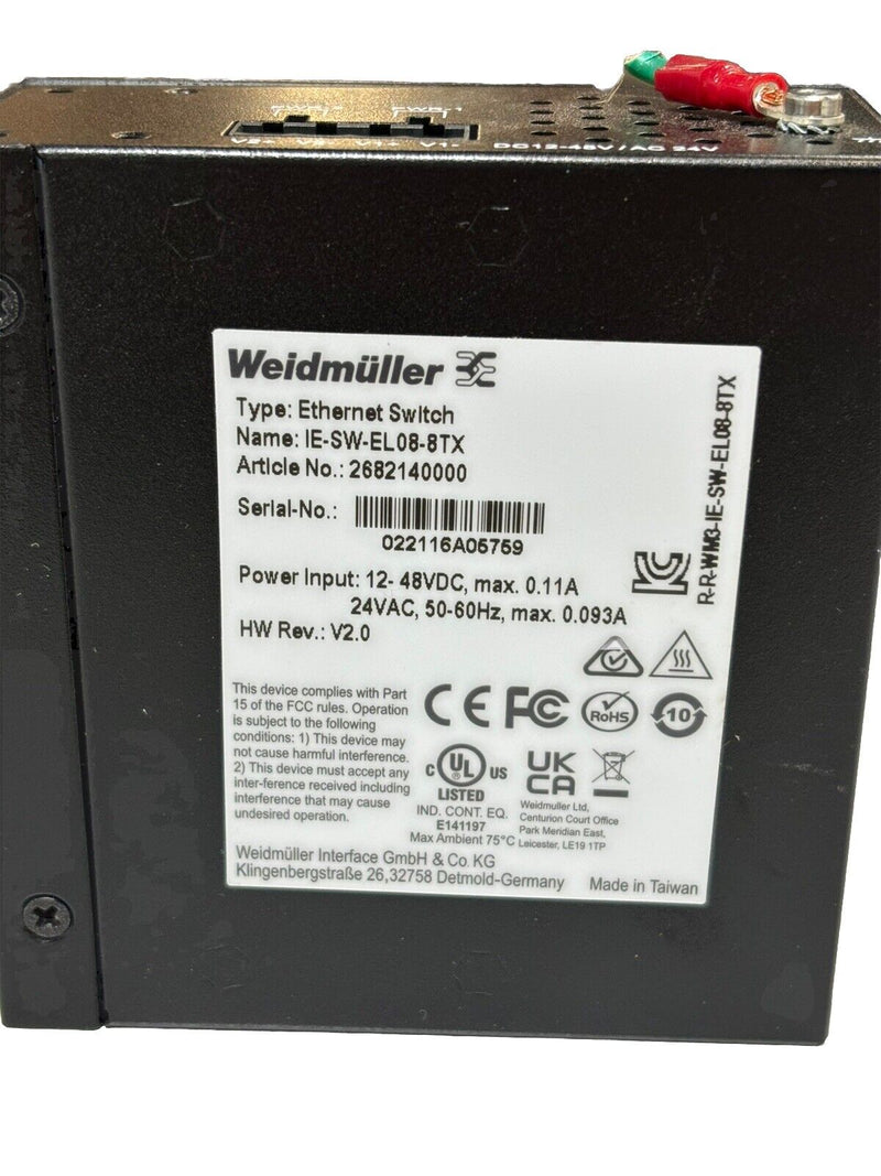 WEIDMÜLLER IE-SW-EL08-8TX Ethernet Switch