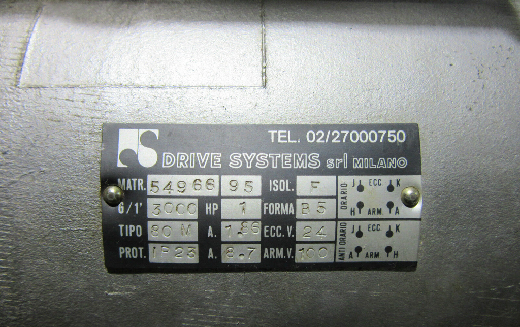 SRL Drive Systems | DC-Motor | TIPO 80M mit Gebläse