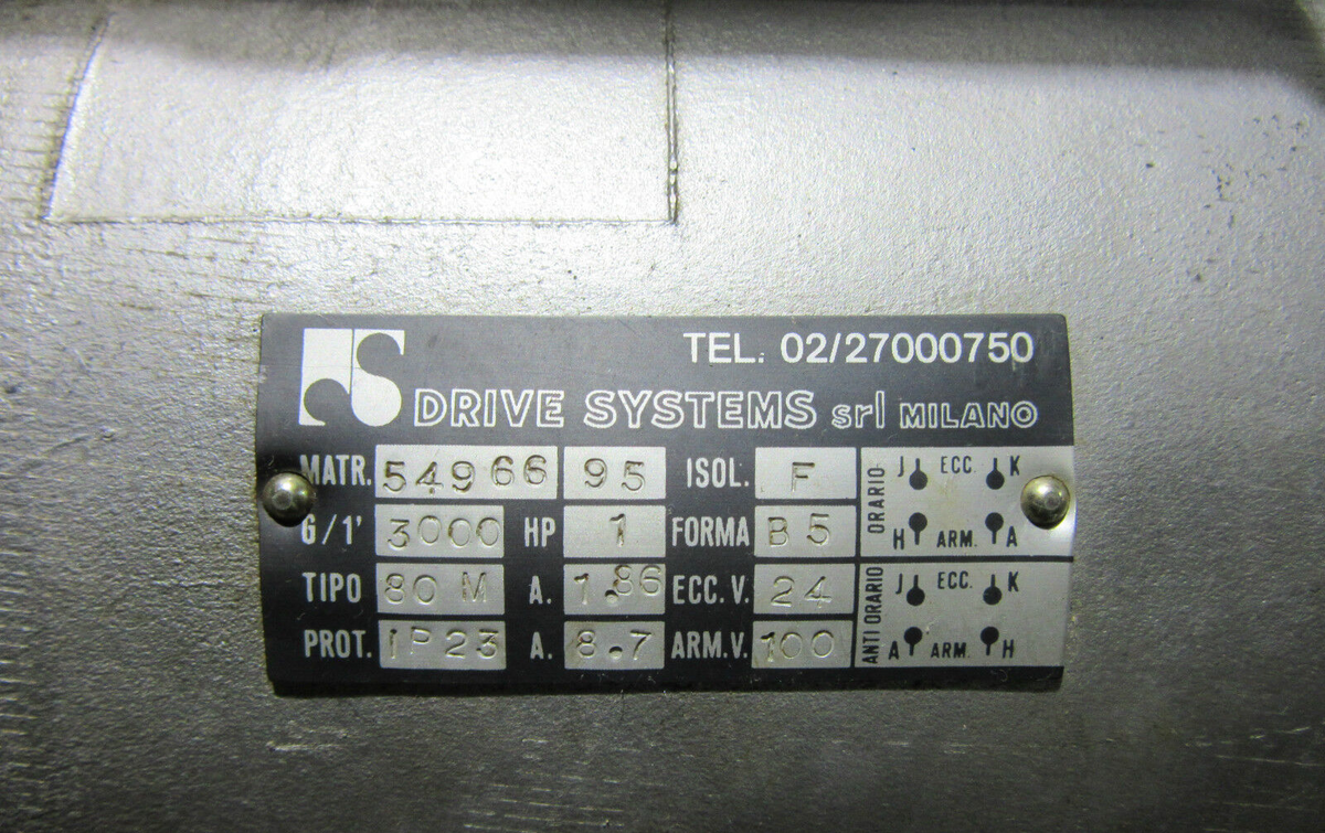 SRL Drive Systems | DC-Motor | TIPO 80M mit Gebläse
