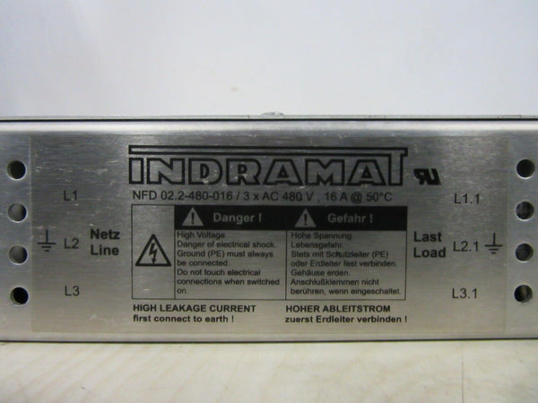 Indramat NFD 02.2-480-016/ 3x AC 480 V Power Line Filter