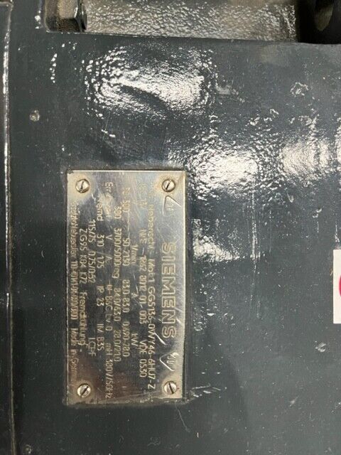 Siemens motor GG5136-0WY46-6HU7-Z