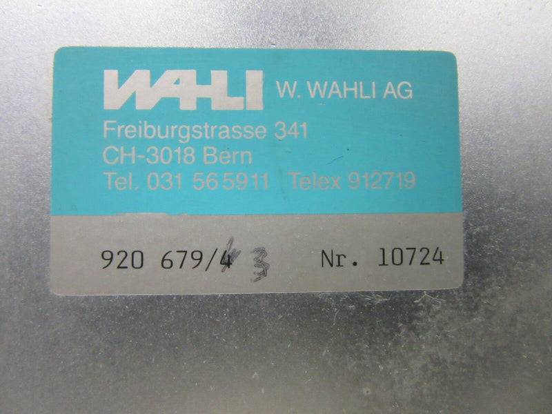 Rieter EZA 1 WAHLI 250 VAC 24 VDC