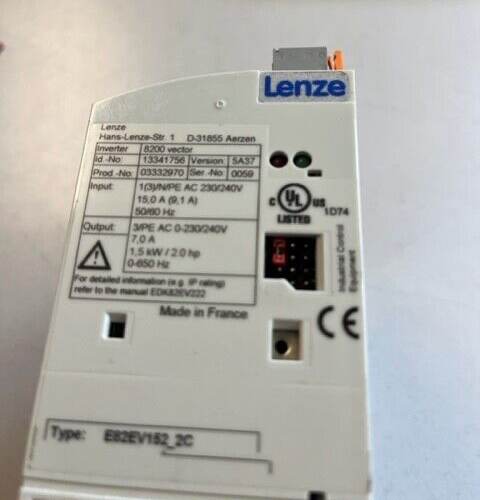 LENZE E82EV152_2C ID-NO.: 13341756 1,5KW