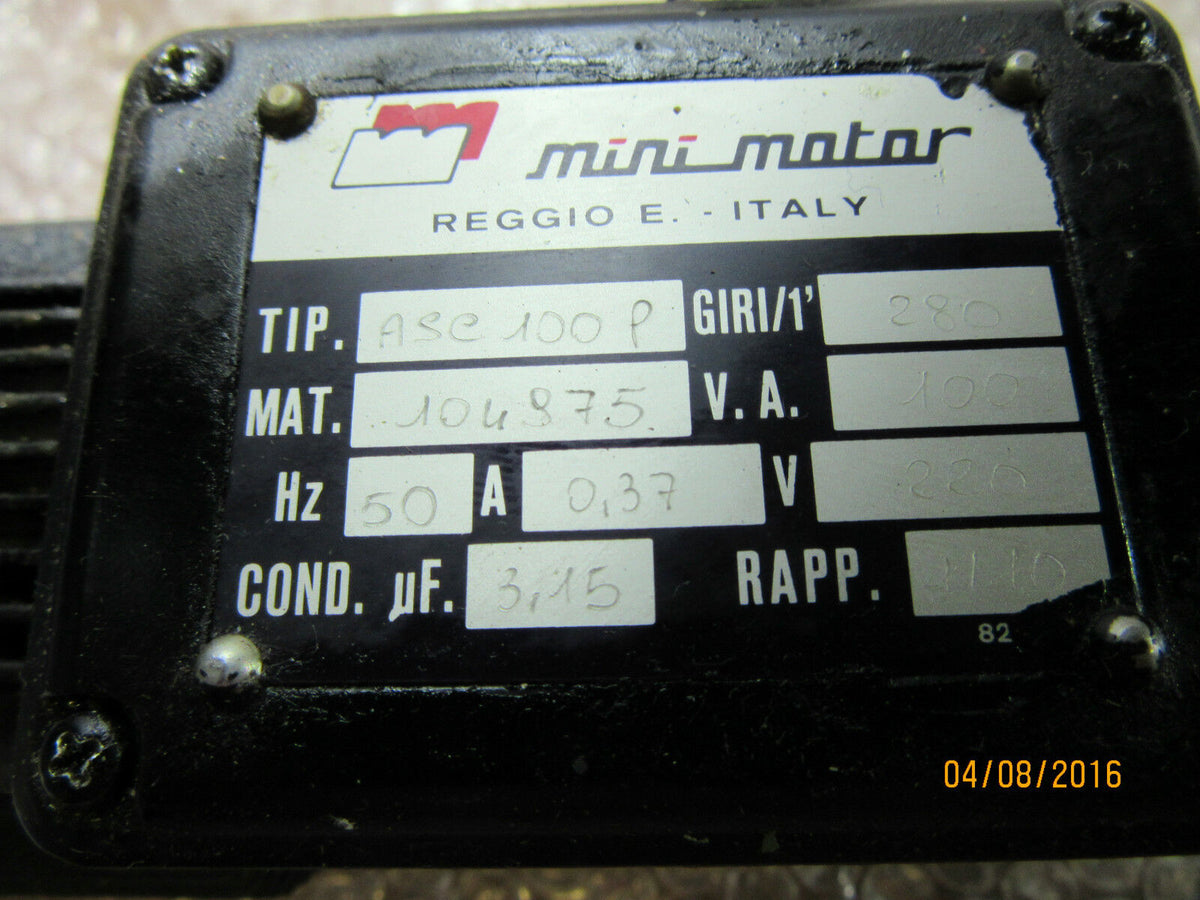 MINI MOTOR ASC100P 220V 0,37A - used - 