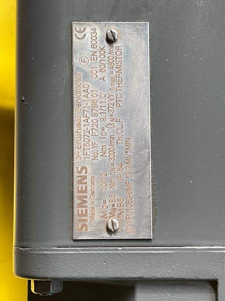 Siemens Servomotor 1FT5072-1AF71-1AA0