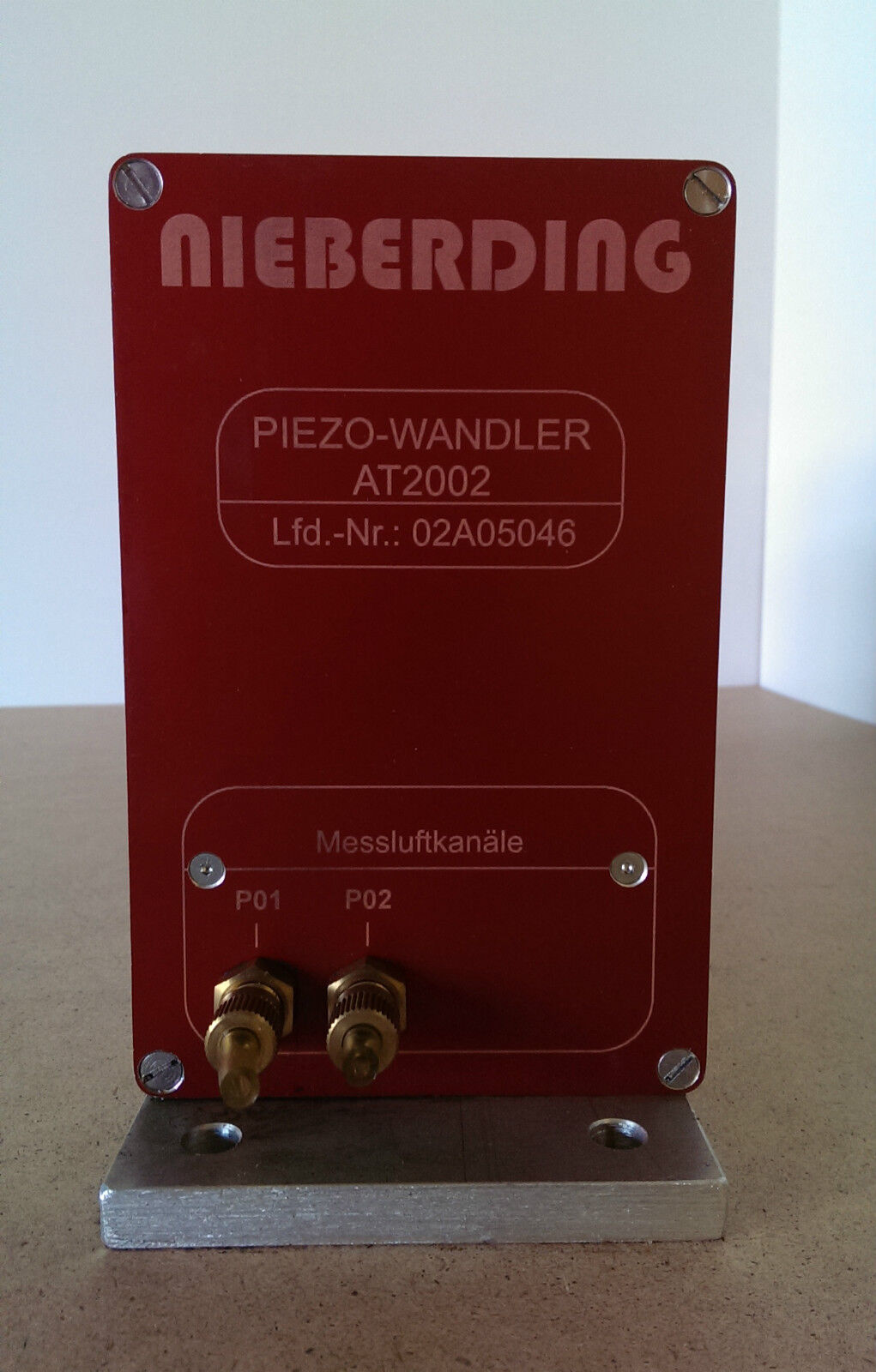 NIEBERDING Piezo-Wandler AT 2002 Serien.Nr.: 02A05046