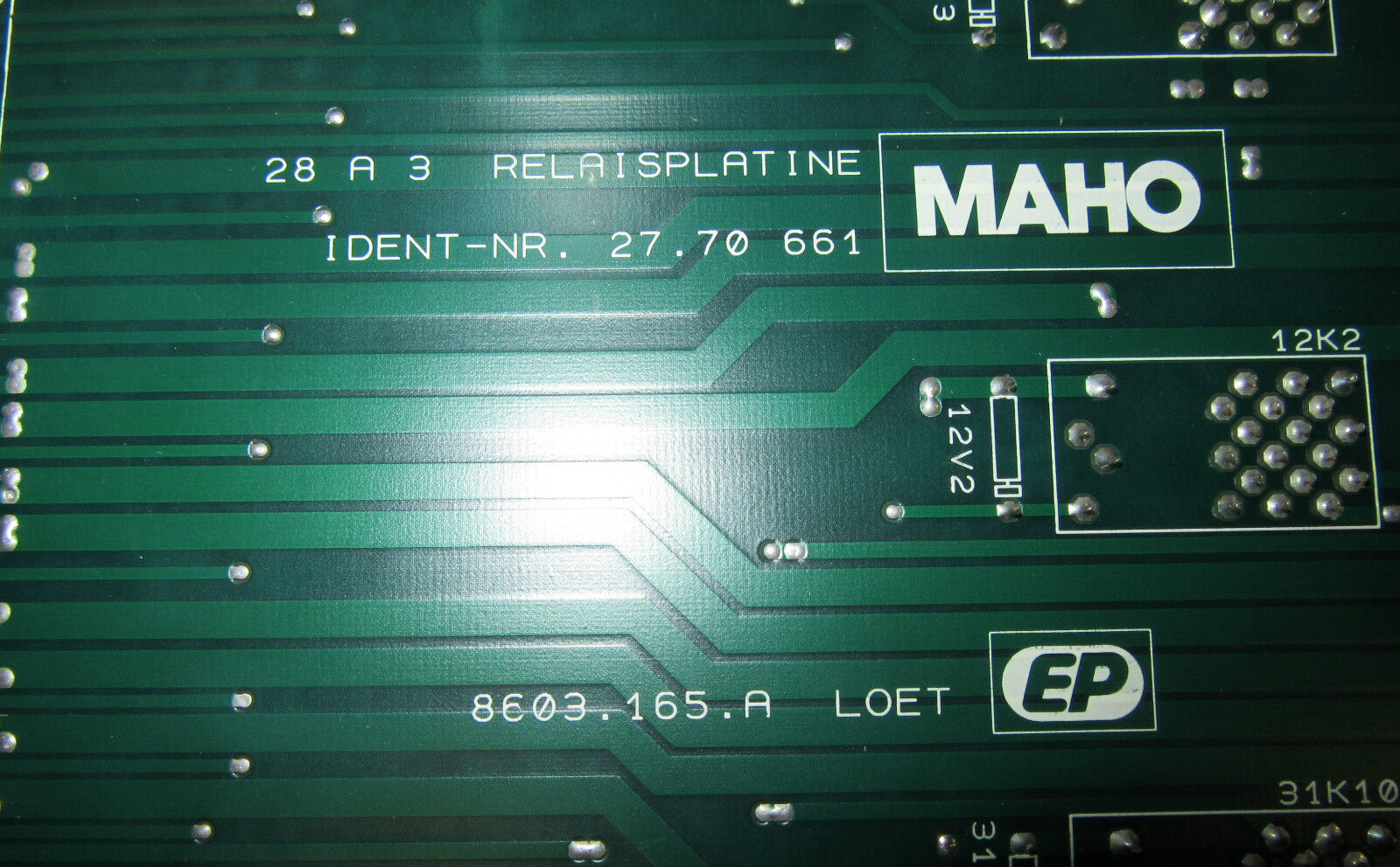MAHO 28A3 Relaisplatine Id.Nr. 27.70 661