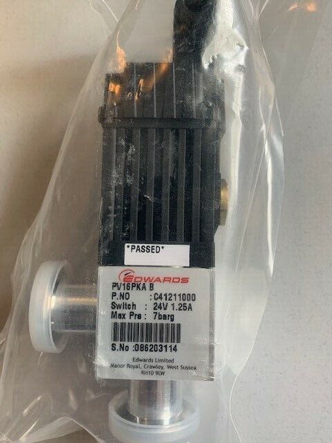 Edwards PV16PKA B P.No.C41211000 24V Max Pre.: 7 barg 