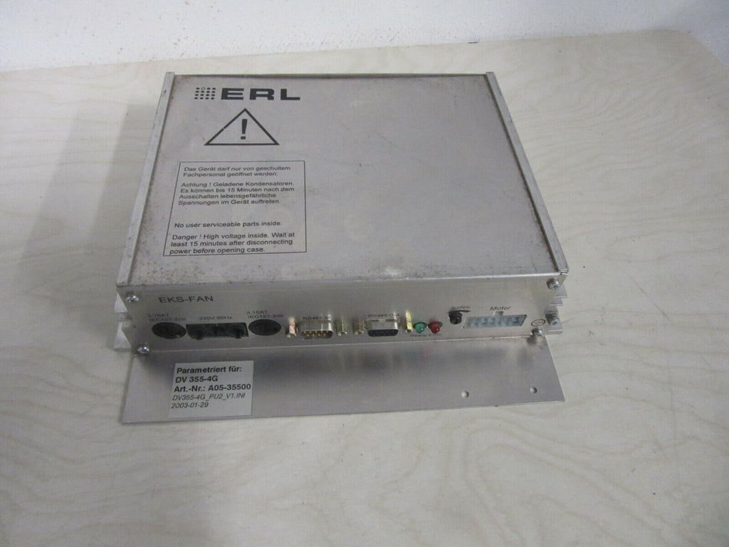 ERL RCS 500 Efficient 0.5-kW RPM Speed Control Drive