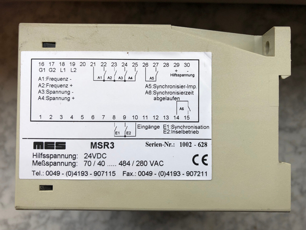 MES MSR-3 Synchronisiergerät
