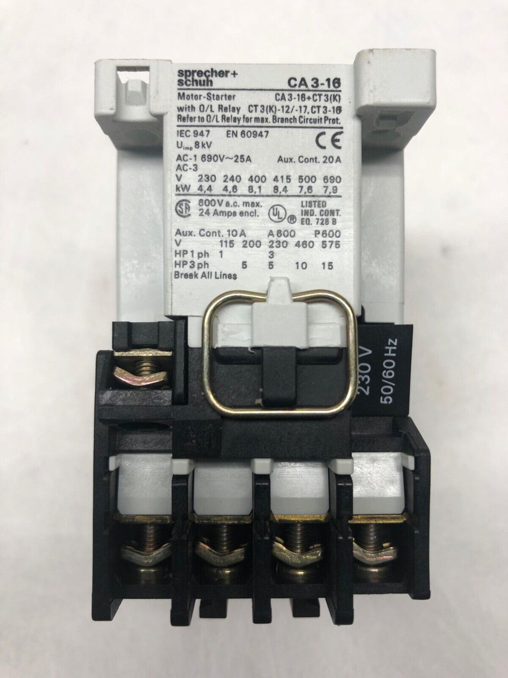 Sprecher+Schuh CA 3-16-01 spule 230V/50Hz