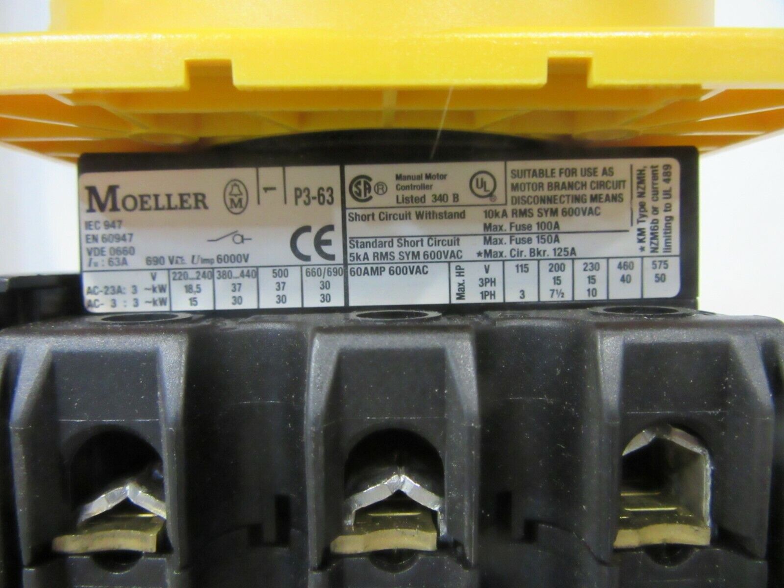  Moeller P3-63/EA/SVB/HI11 Hauptschalter