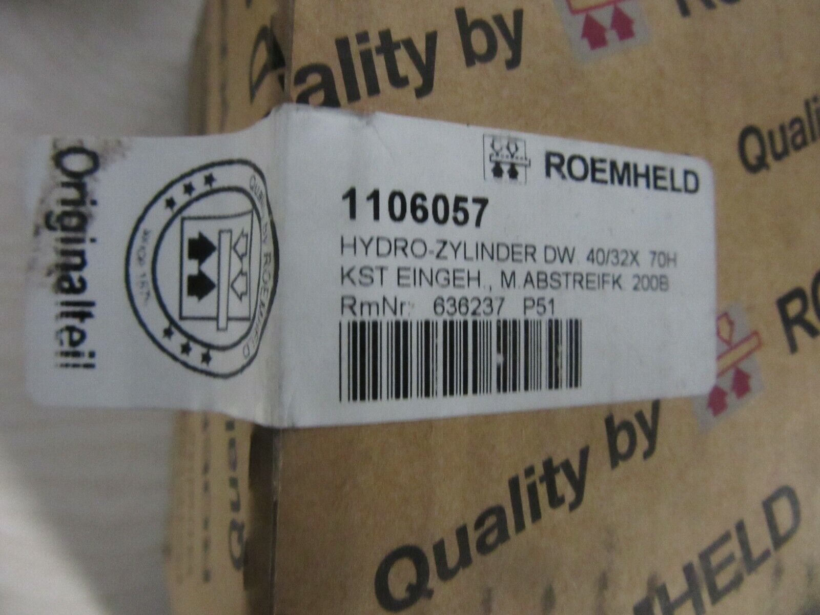 Roemheld 1106057 Hydro-Zylinder 200bar