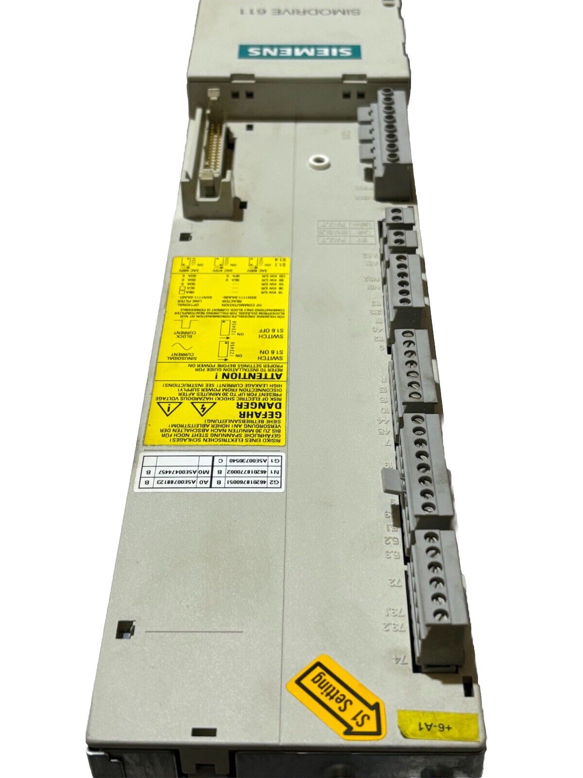 Siemens SIMODRIVE 6SN1145-1BA01-OBA2 A5E00474457 Version D