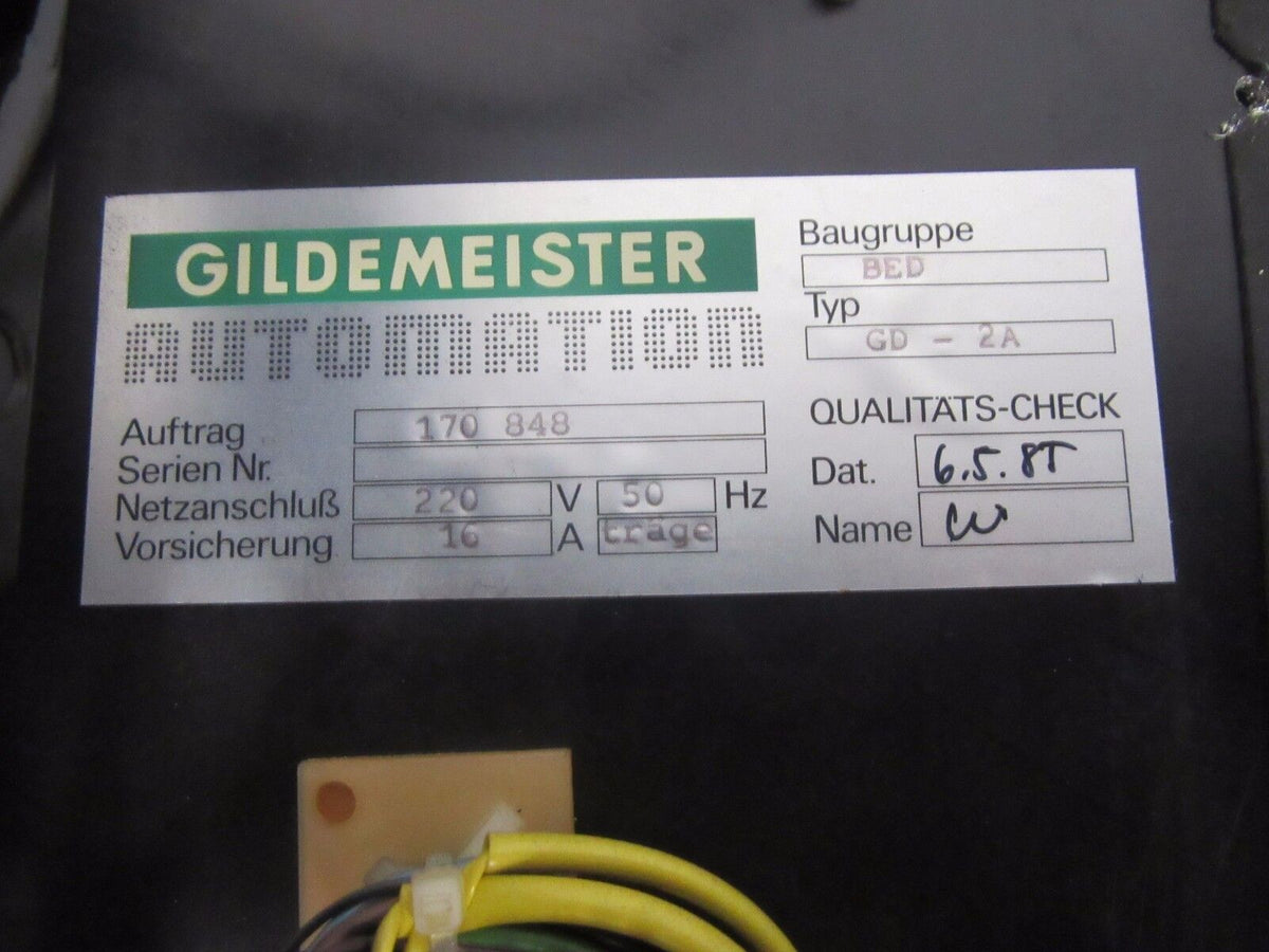 Gildemeister Platine BED GD-2A 0.651.537-66.1 BEN -used-
