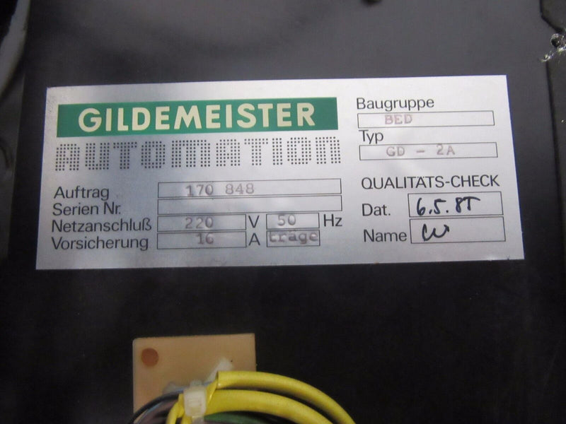 Gildemeister Platine BED GD-2A 0.651.537-66.1 BEN -used-