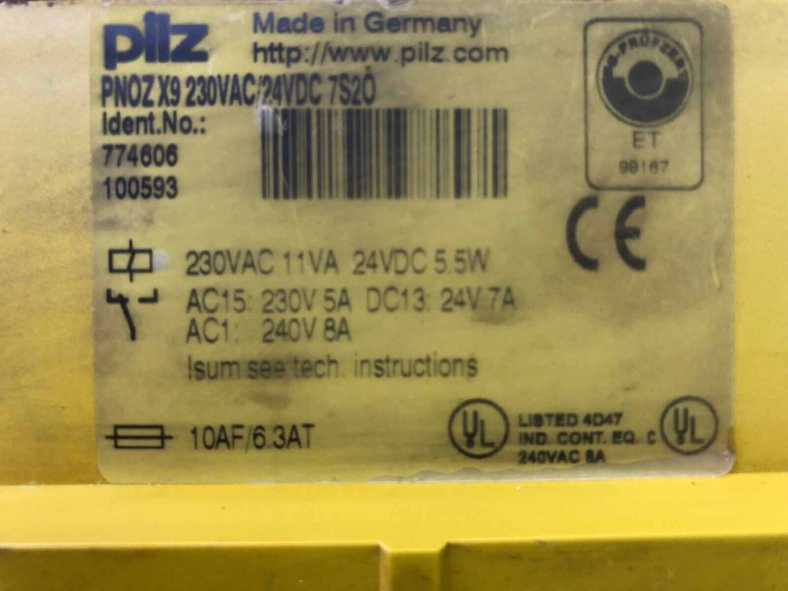 PILZ PNOZ X9 774606 100593 Sicherheitsrelais