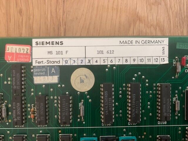 SIEMENS SINUMERIK System 8 MS 100 MS 101-F 101 612
