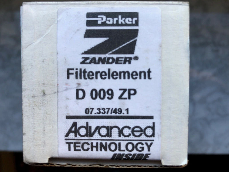 Filter Parker Zander D009ZP ersetzt Domnick Hunter K009A0, K006A0, E006A0