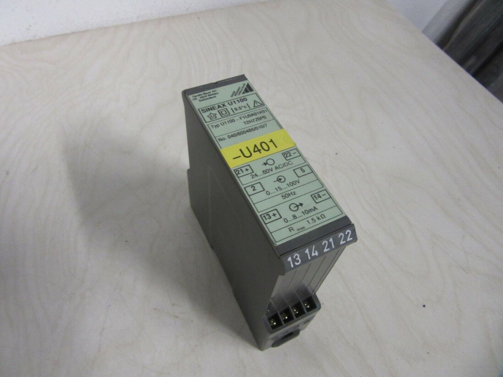 Camille Bauer SINEAX U1100 Typ U1100-F1U9A91K91T2H7Z0P0