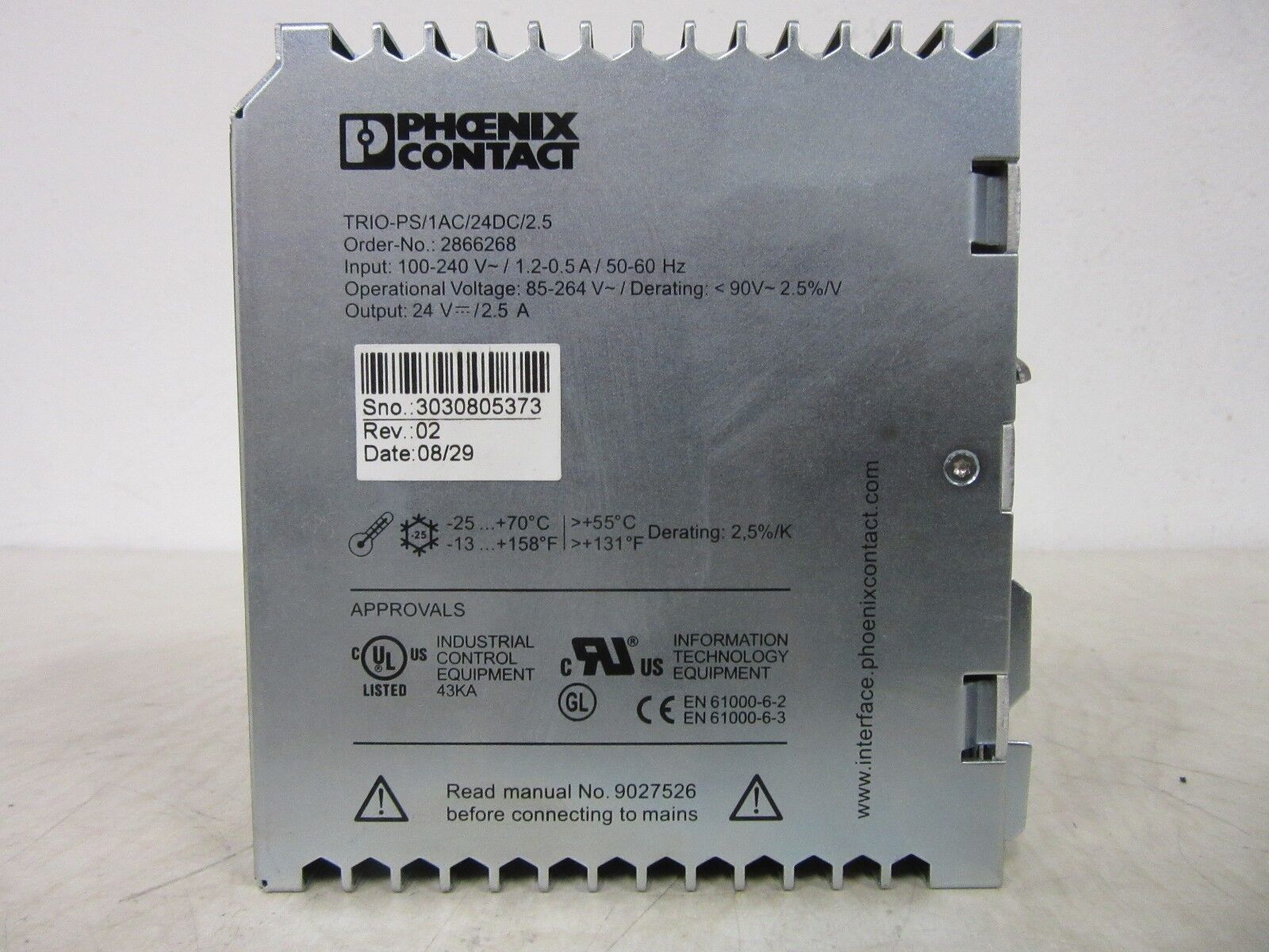 Phoenix Contact TRIO-PS/1AC/24DC/2.5