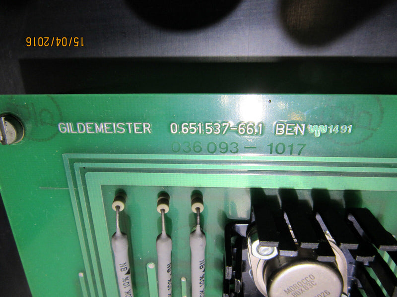 Steuerrungsplatine Gildemeister 0.651.537-66.1 BEN