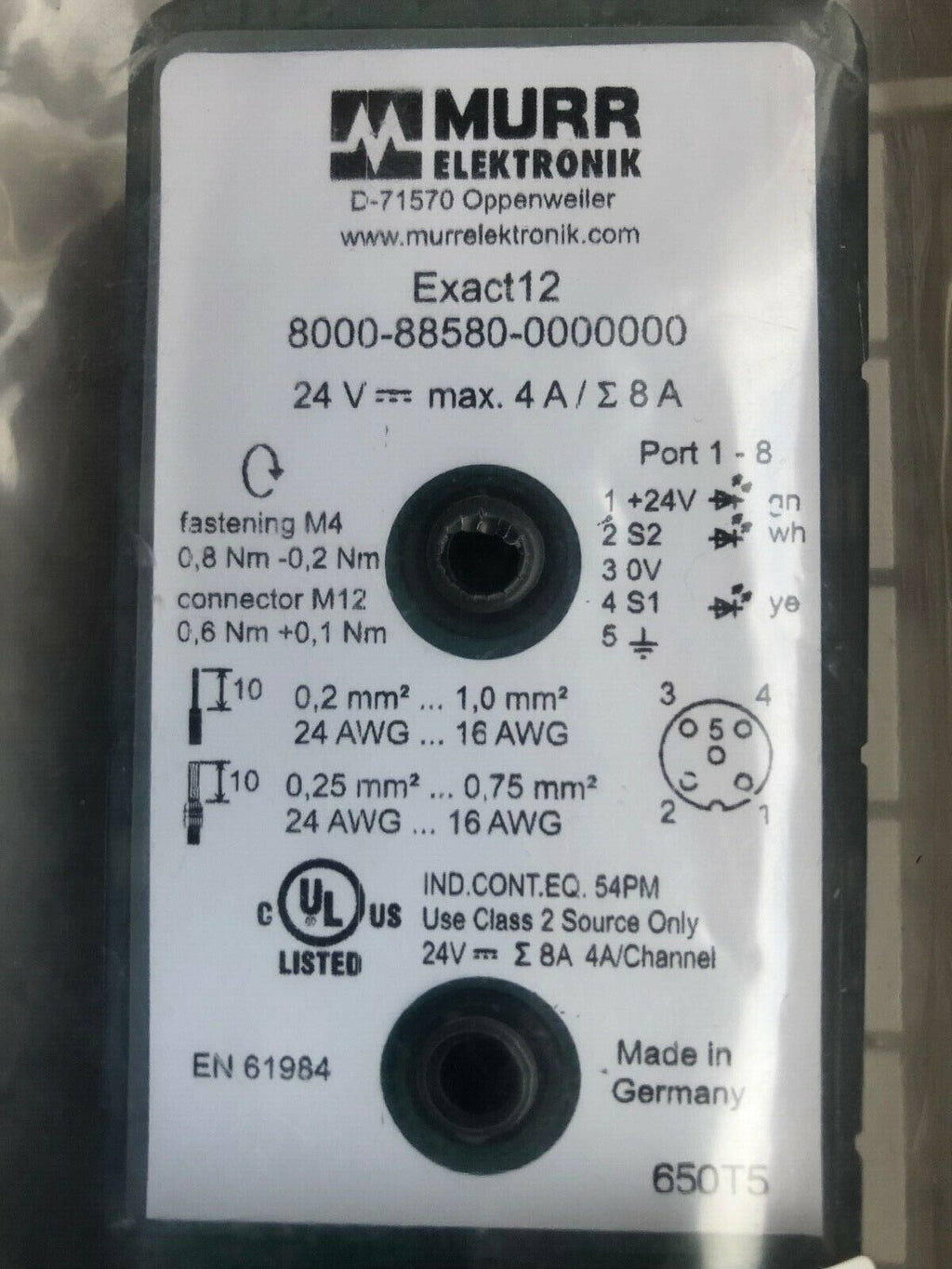 MURR ELEKTRONIK 8000-88580-0000000 Exact12-Verteiler 