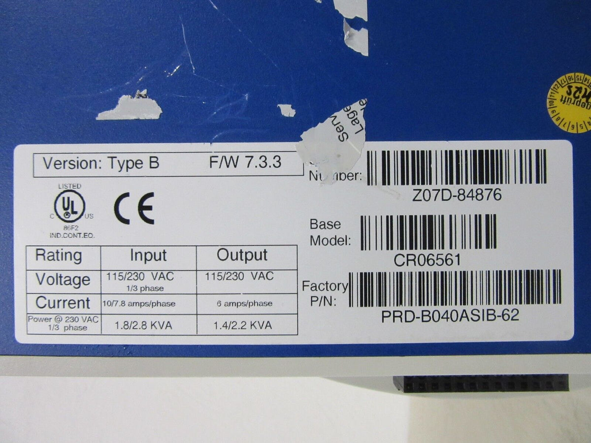 Kollmorgen ServoStar Cd Type B CR06561 Output 2.2 KVA -used-