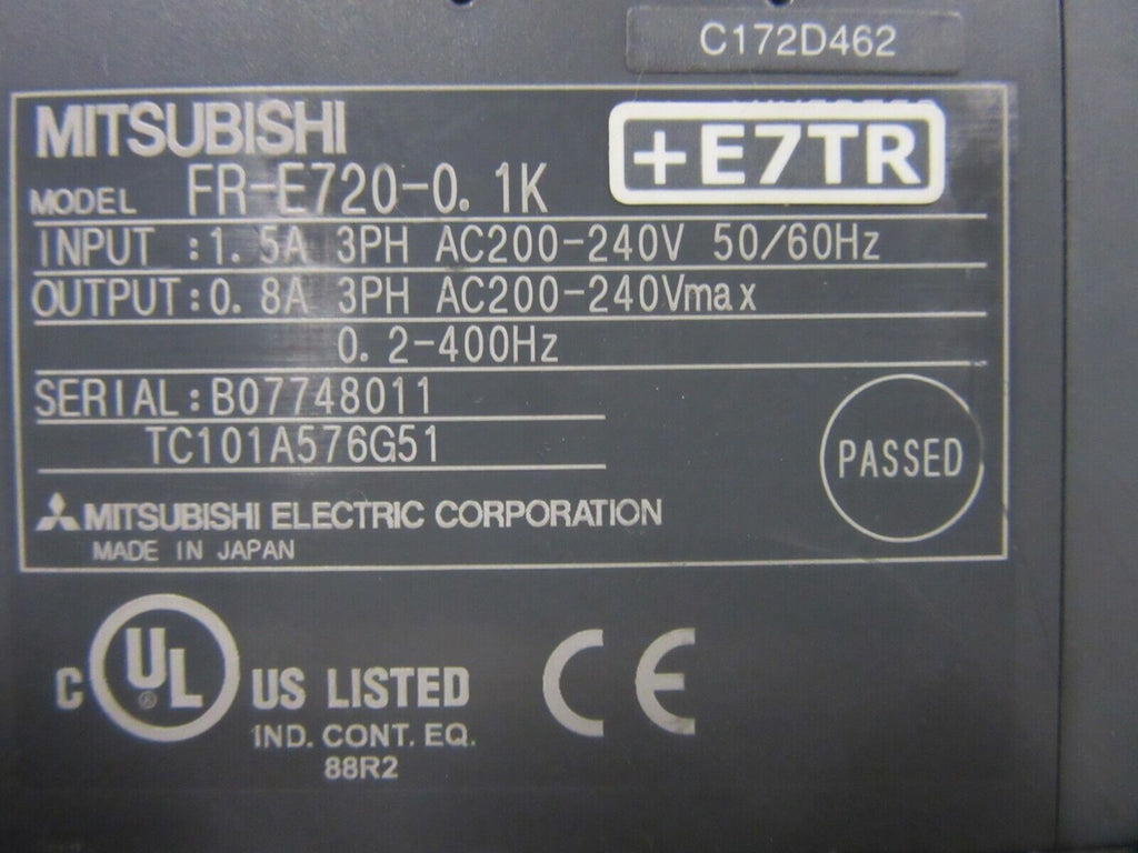 Mitsubishi FR-E720-0.1K Freqrol E700 Inverter