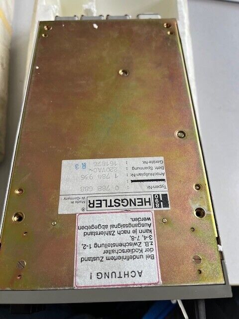 Hengstler 0788688  VORWAHLZÄHLER GERÄTE NR. 161876-unused-