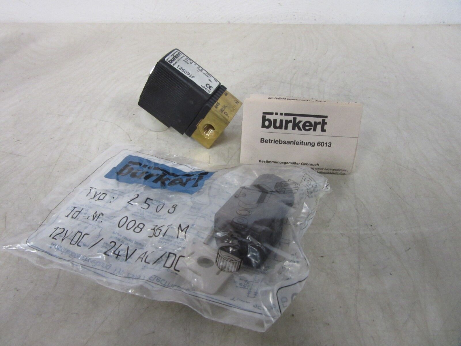Bürkert 6013 A 3.0 G1/8 PN0-6bar 126091F -unused-