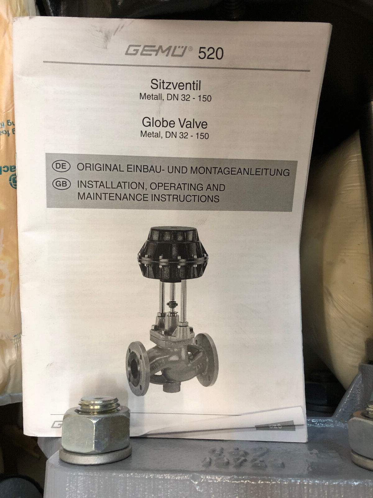 GEMÜ 520 Sitzventil Metall, DN100, Globe Valve Metal, DN100 88393374