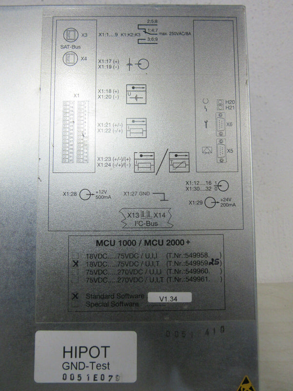 MCU 1000 MCU2000  T.NR.: 549959.25 Universalüberwachung