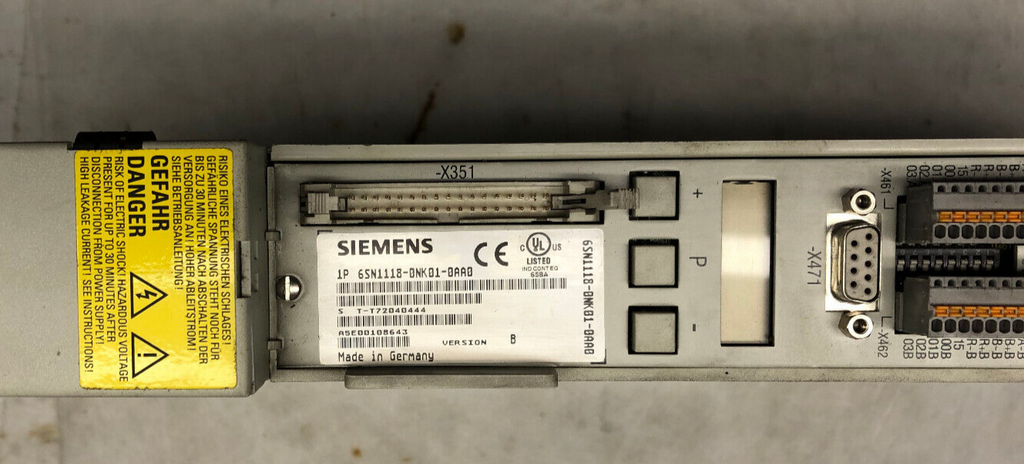 Siemens 6SN1118-0NK01-0AA0 Version B SIMODRIVE Steuergerät m. Simodrive LT-Modul