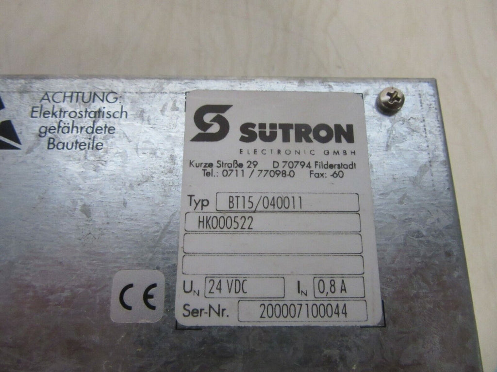SUTRON BT 15 TYP BT15/040011 HK000522