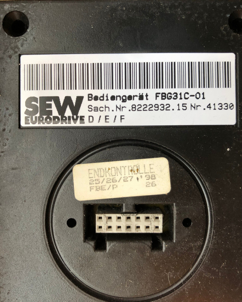 SEW Eurodrive Bediengerät FBG31C-01 8222932.15 Nr.41330
