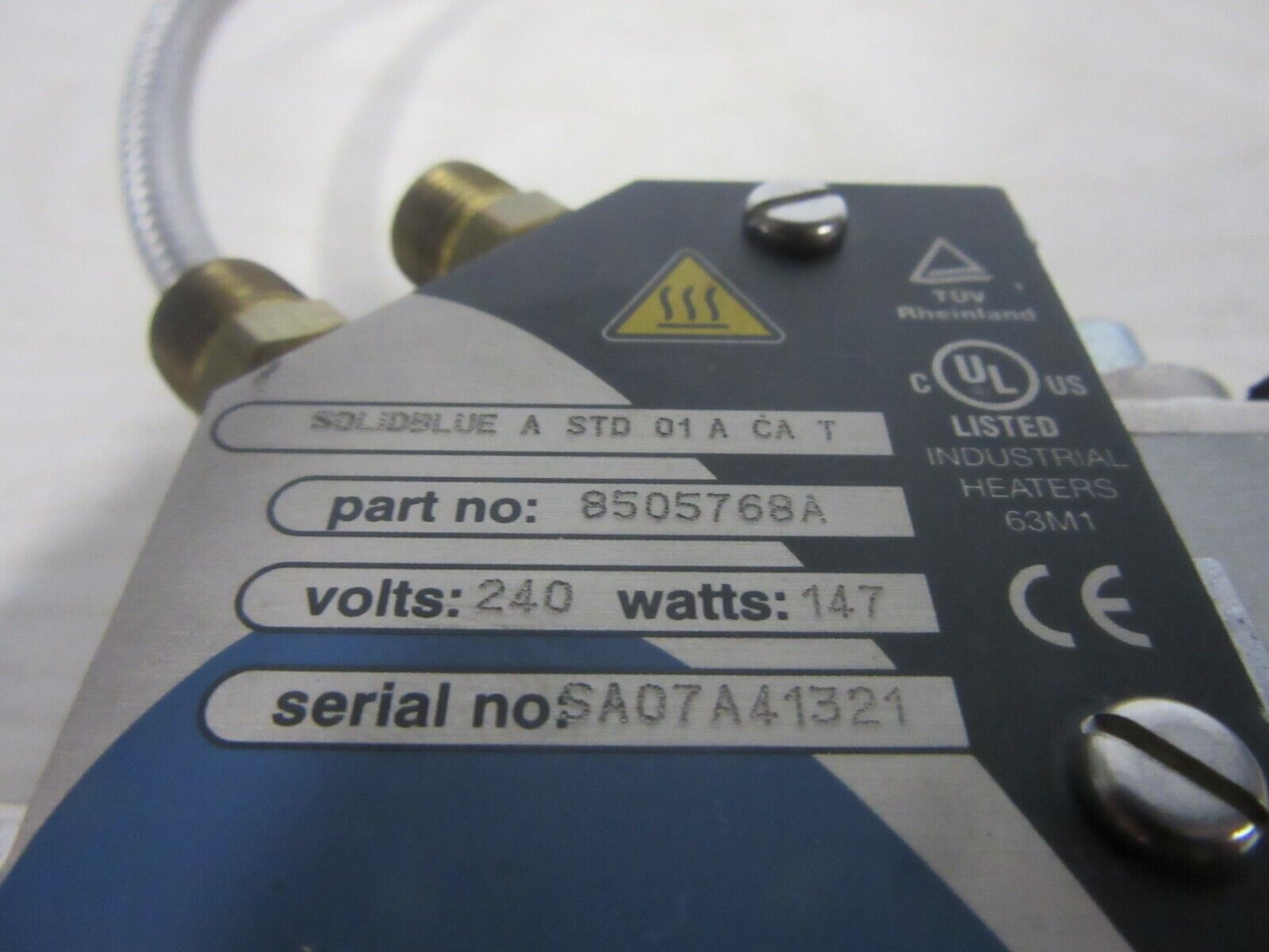 Nordson SOLIDBLUE A STD 01 A CA T 8505768A 240V 147 Watts 