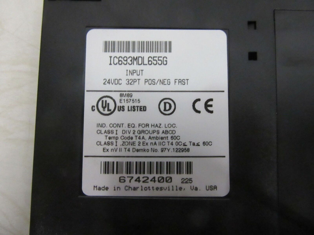 GE FANUC IC693MDL655G Input Module
