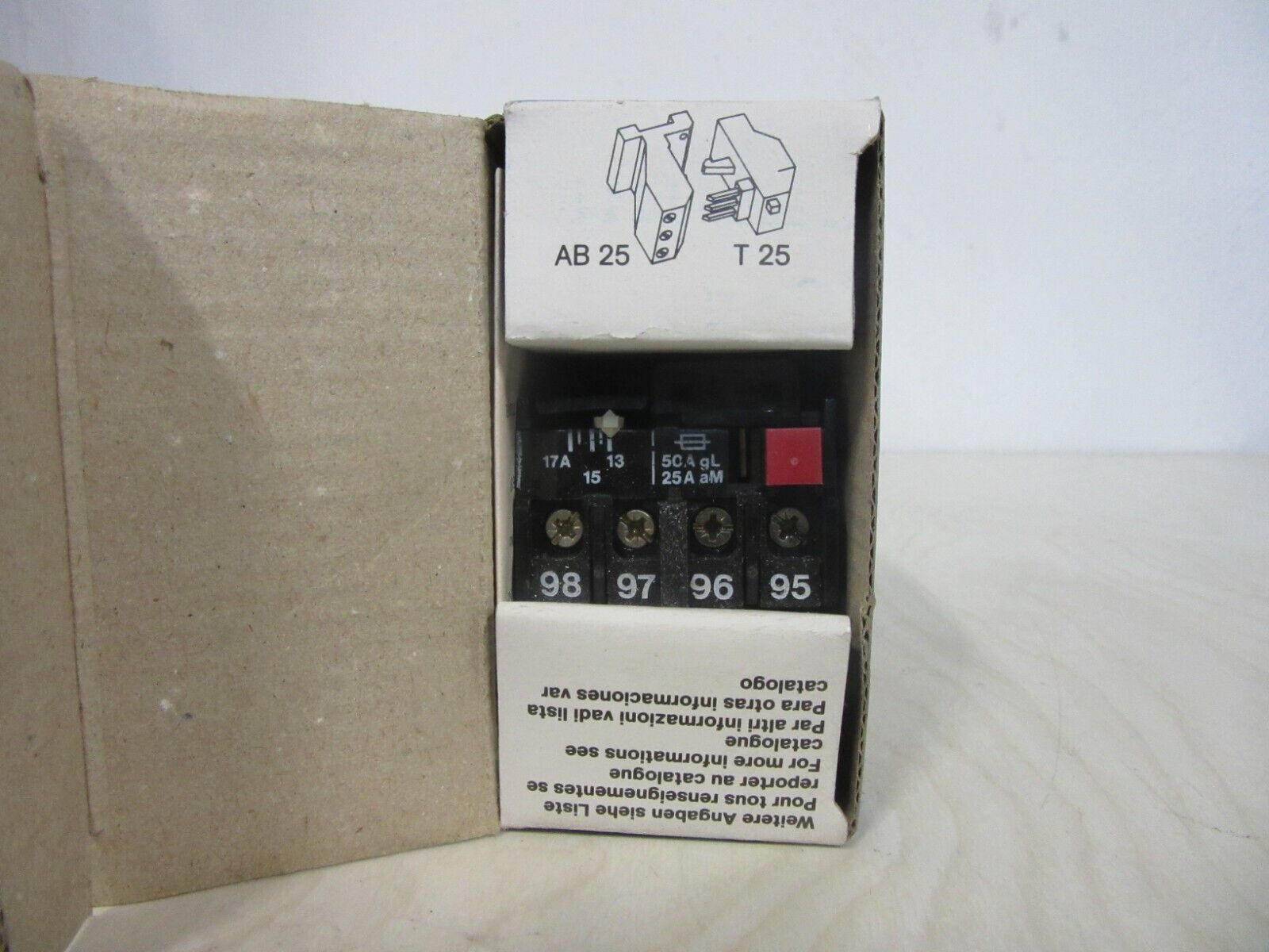 BBC Brown Boveri Thermische Relais T25 DM17 